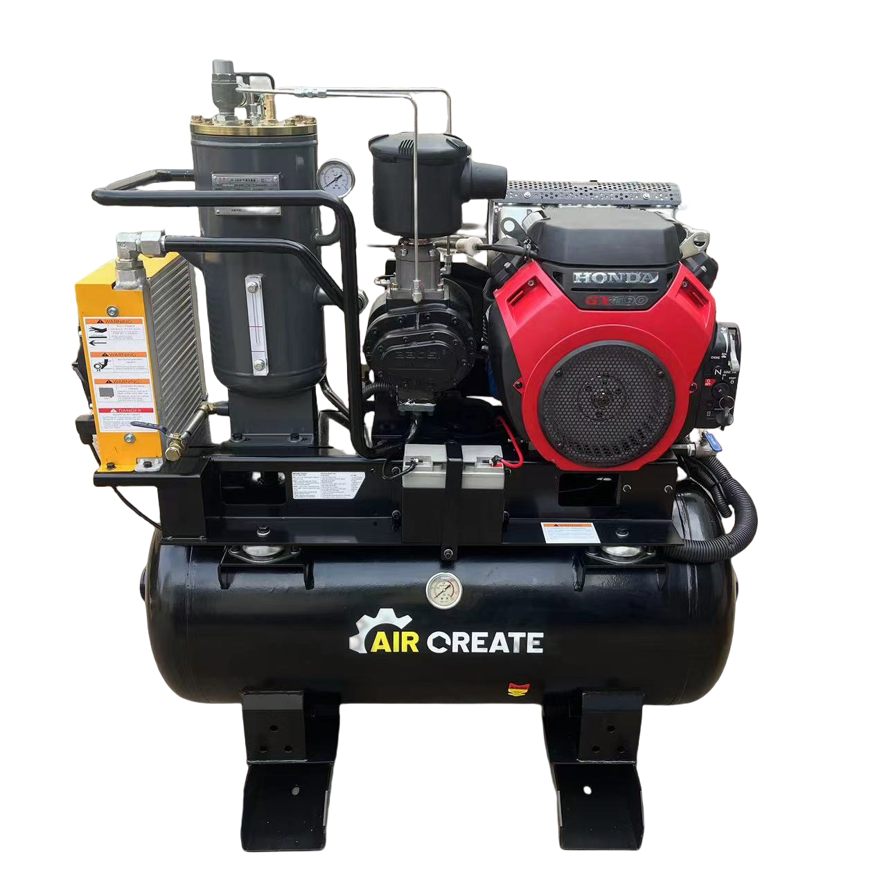 Diesel screw compressor generator