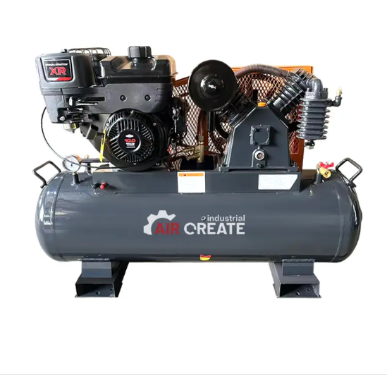 Orange Oil Gasoline Air Compressor